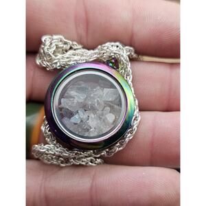 Moonstone Pendant, 16in Sterling Silver Chain